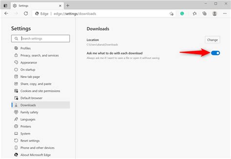 How To Change The Microsoft Edge Download Location Digital Citizen