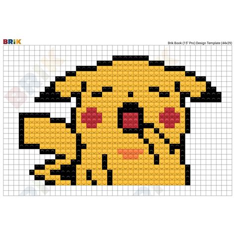 Coloriage Pikachu Pixel Art