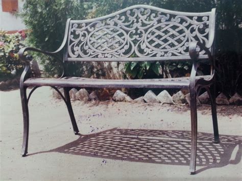 Rectangular Powder Coated Cast Iron Bench For Home At Best Price In