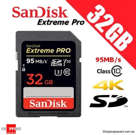 Sandisk Extreme Pro 32gb Sdhc Uhs I Memory Card Up To 95mbs V30 4k