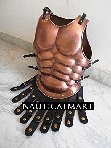 Leather Muscle Armor Chest Breast Plate Medieval Armour Costume With ...