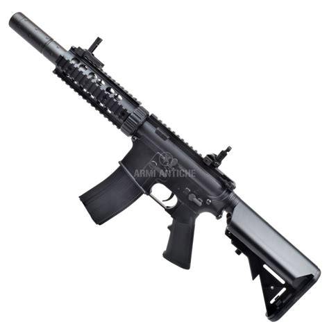 Fucile Elettrico M Ris Cqb Sport Con Silenziatore Polimero Nero Cyma