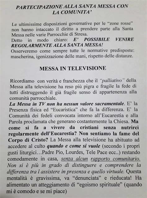 Dpcm Novembre Nessun Divieto Per La S Messa Anche Per Le Zone