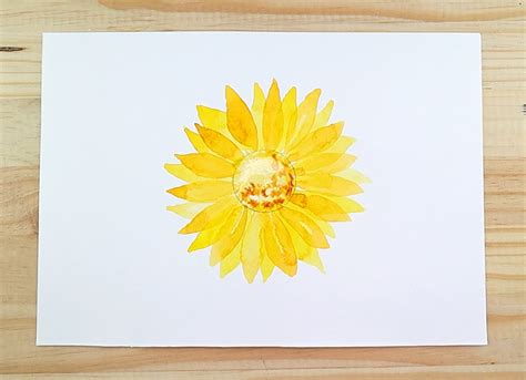 Simple Sunflower Painting