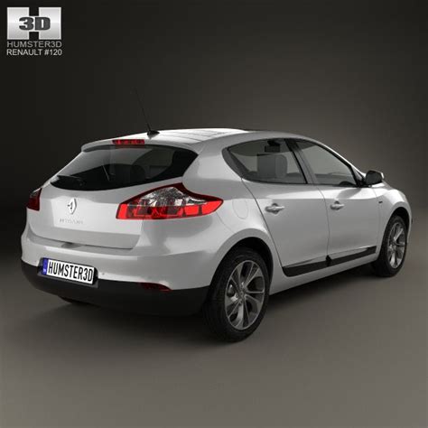 Renault Megane Hatchback 2014 Modelo 3D 149 3ds C4d Fbx Lwo Ma