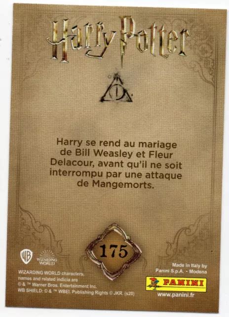 Harry Potter ~ Bienvenue A Poudlard ~ Carte Panini N°175 Eur 1 00