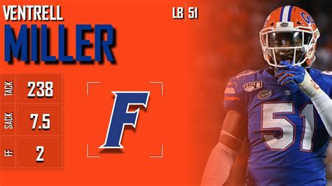 Ventrell Miller Florida Gators Lb Youtube