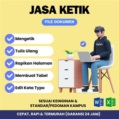 Jual Jasa Ketik Edit Merapikan File Word Ppt Docx Makalah