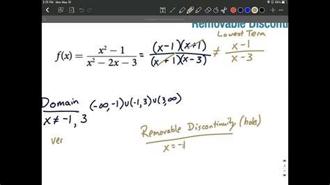 Rational Functions Find Vertical Asymptotes And Removable