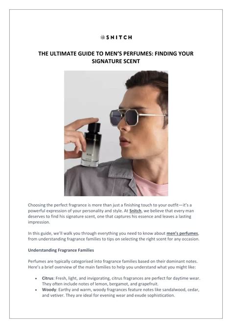 PPT The Ultimate Guide To Mens Perfumes Finding Your Signature