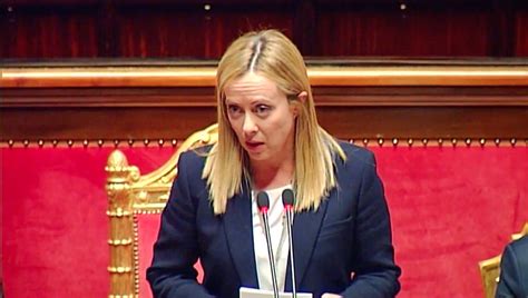 Meloni Al Senato Sostegno A Kiev E Lotta All Immigrazione Illegale Al