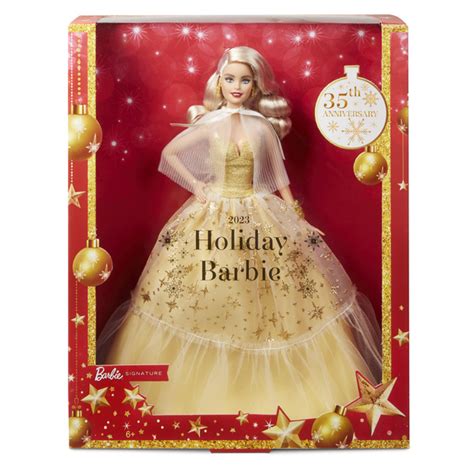Poupée Barbie Joyeux Noël Blonde Mattel King Jouet Barbie et poupées mannequin Mattel