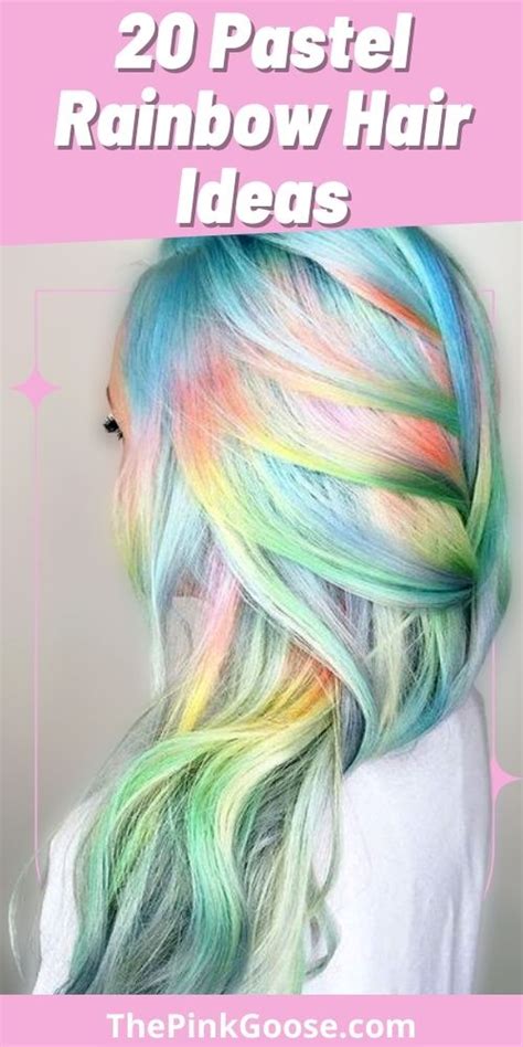 20 Pretty Pastel Rainbow Hair For You