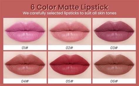 Amazon Cakaila Nude Lipstick Matte Sets Light To Dark Velvet Lipstick For Women Long
