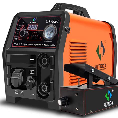 Buy HITBOX 50A Plasma Cutter Welder Combo 110v 220v 3 In 1 Pulse TIG