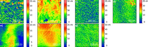 PF QNM adhesion maps of ι carrageenan a GSW b κ carrageenan c