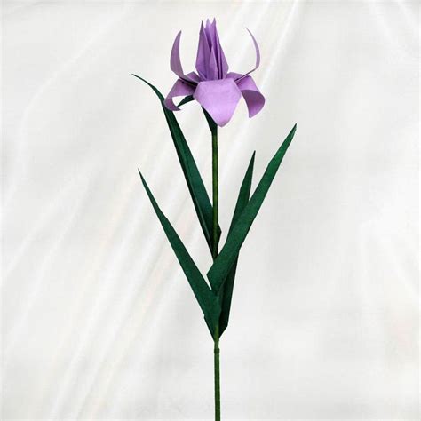 Origami Iris Flower Paper Flowers Origami Flowers How To Make Paper