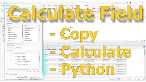 Manipulating Table Attributes In Arcgis Pro With Calculate Field Youtube