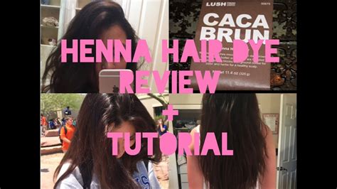 Lush Henna Hair Dye Review Tutorial Caca Brun Youtube