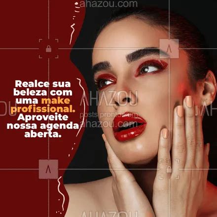 posts legendas e frases de maquiagem agenda aberta horários makeup