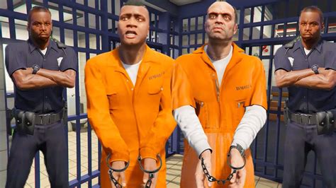 GTA 5 The Cops Arrest Franklin And Trevor For Stealing Car YouTube