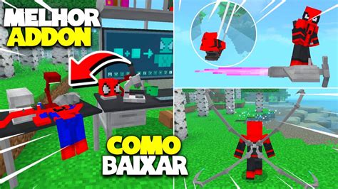 Melhor Addon Mod De Homem Aranha Para Minecraft Pe Minecraft