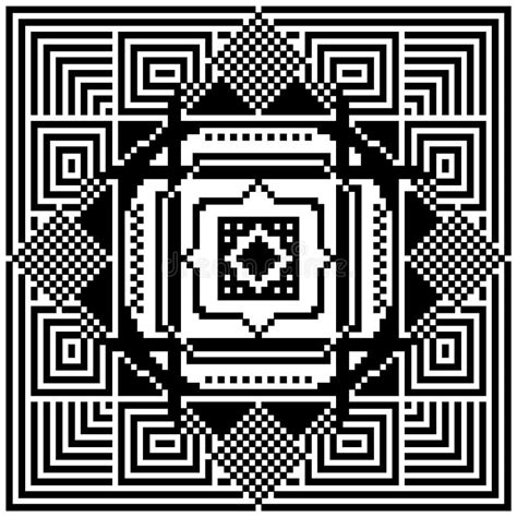 Black And White Pixel Art Wallpaper