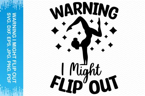 Warning I Might Flip out Clipart Graphic by BlueFlex · Creative Fabrica