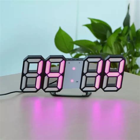 Jam Dinding Digital Led Jam Meja Alarm Suhu Jam D Besar Modern