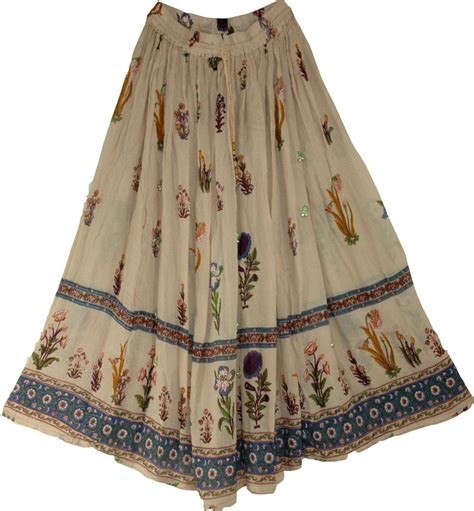 Gypsy Skirt With Floral Print