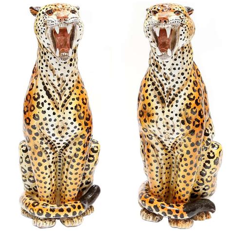 Ceramic Leopard - 21 For Sale on 1stDibs