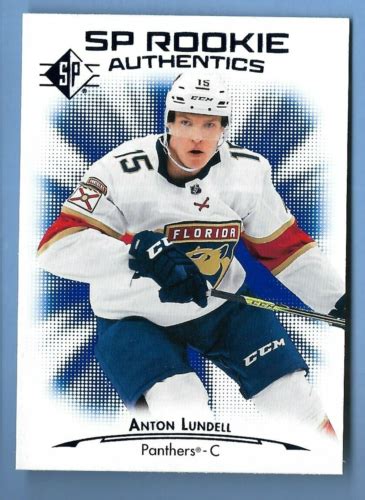 ANTON LUNDELL 2021 22 UPPER DECK BLUE ROOKIE RC CARD 123 NHL PANTHERS