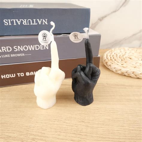 Mini Middle Finger Candle Fuck You Mini Finger Candle Swear Funny Candle Hand Gesture