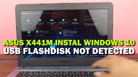 CARA INSTAL LAPTOP ASUS X441M WINDOWS 10 YANG FLASHDISK NYA TIDAK