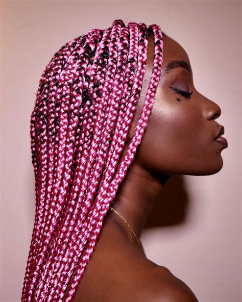 Pamper Your Hair With Pink And Blonde Box Braids The Fshn