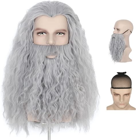 Amazon Kangaroo Wizard Wig And Beard Long Wizard Hair And Beard