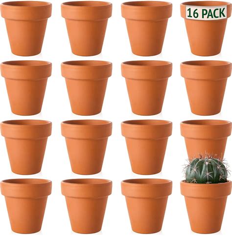 Green Thumbz Terracotta Plant Pots 6 5cm X 16 Pack Small Terracotta