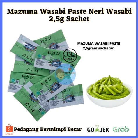 Jual Mazuma Wasabi Paste Neri Wasabi Sachet 25gr Wasabi Sachet