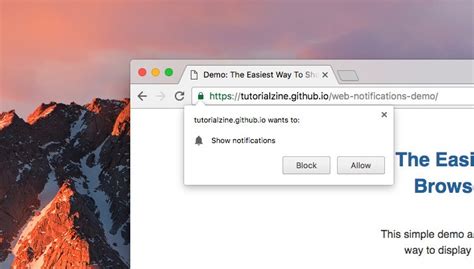 Quick Tip The Easiest Way To Show Browser Notifications Tutorialzine