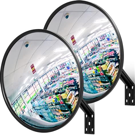 Snapklik Maitys 2 Pcs Convex Mirror Acrylic Safety Security