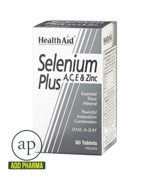 Selenium Plus Vitamins A C E Zinc 60 S Tablets Addpharma Pharmacy In Ghana