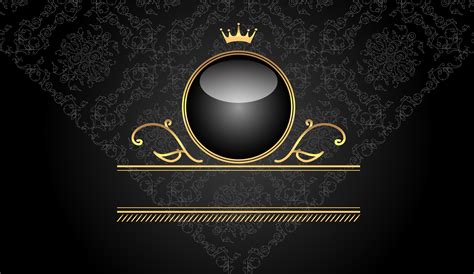 Vip Vip Black Background Vector Background Material, Golden, Air, Ring ...