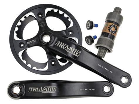 SRAM TRUVATIV ISOflow Power Spline Single Speed Crankset 104mm BCD 33T