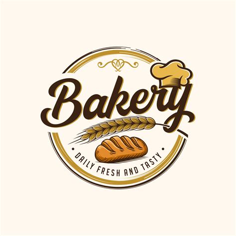 Vintage Retro Bakery Logo Design Vector Template 19133452 Vector Art at ...