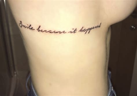 Smile Because It Happened Quote