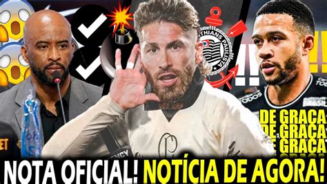 SERGIO RAMOS GANHA FORÇA no CORINTHIANS CRAQUE CHEGOU HOJE MEMPHIS