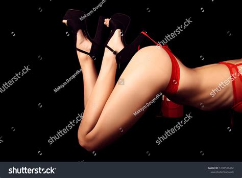Sexy Ass Legs On Black Background Stock Photo 1238538412 Shutterstock