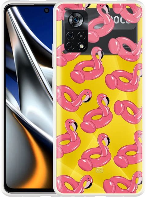 Cazy Hoesje Geschikt Voor Poco X Pro Inflatable Flamingos Bol