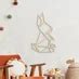 Holzkunst Pappel Origami Hase Wall Art De