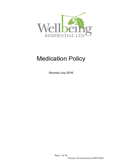 Fillable Online Covert Administration Of Medication In Food A